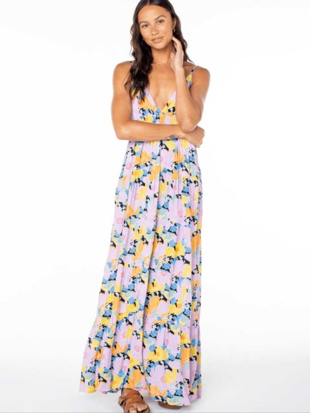 Roxy Honolulu Glow Maxi Dress  Size Large